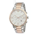  Shop Authentic Emporio Armani Giovanni Chronograph Quartz White Dial Two Tone Steel Strap Watch For Men - AR11209 - Luxxuri