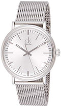  Shop Authentic Calvin Klein Surround Silver Dial Silver Mesh Bracelet Watch for Men - K3W21126 - Luxxuri
