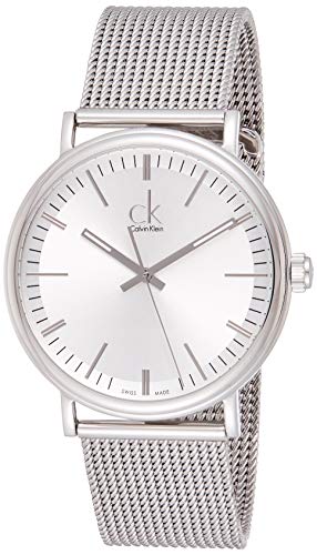  Shop Authentic Calvin Klein Surround Silver Dial Silver Mesh Bracelet Watch for Men - K3W21126 - Luxxuri