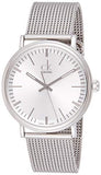  Shop Authentic Calvin Klein Surround Silver Dial Silver Mesh Bracelet Watch for Men - K3W21126 - Luxxuri