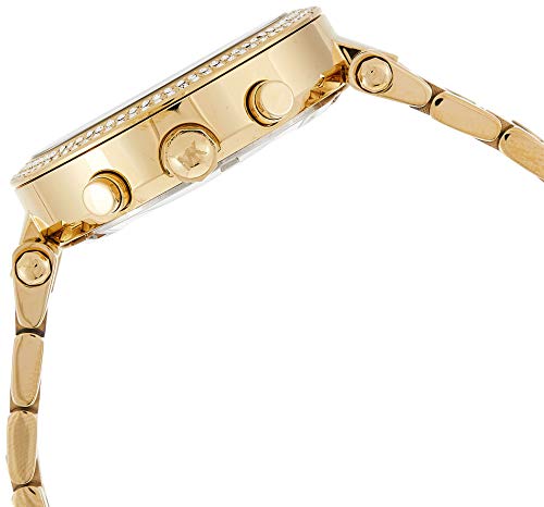  Shop Authentic Michael Kors Parker Chronograph Green Dial Gold Steel Strap Watch for Women - MK6263 - Luxxuri