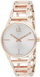  Shop Authentic Calvin Klein Stately White Dial Rose Gold Steel Strap Watch for Women - K3G23626 - Luxxuri