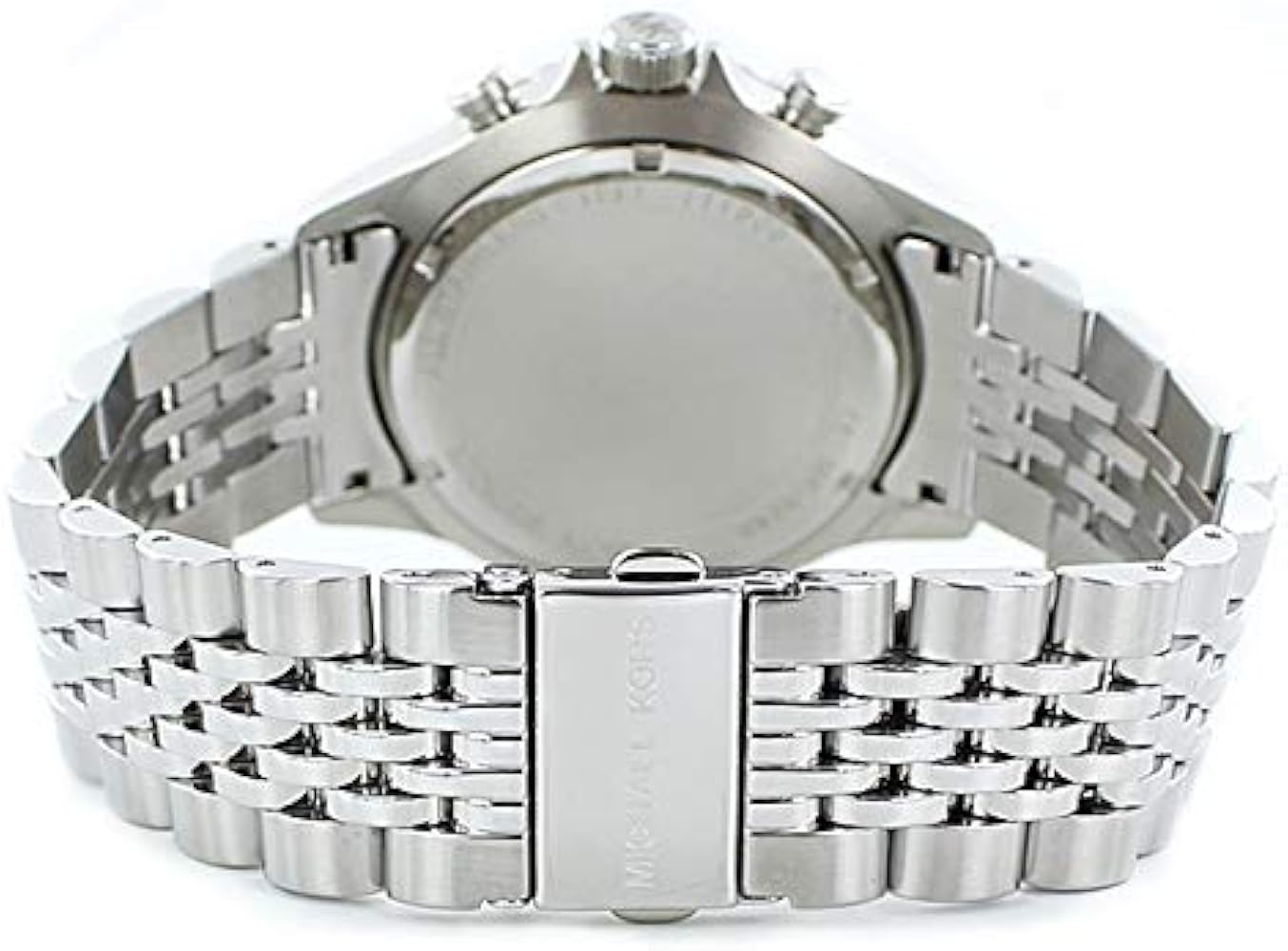  Shop Authentic Michael Kors Bayville Chronograph Black Dial Silver Steel Strap Watch For Men - MK8749 - Luxxuri