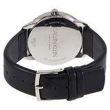  Shop Authentic Calvin Klein Minimal Silver Dial Black Leather Strap Watch for Men - K3M221CY - Luxxuri