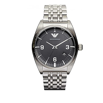  Shop Authentic Emporio Armani Classic Analog Black Dial Silver Steel Strap Watch For Men - AR0369 - Luxxuri