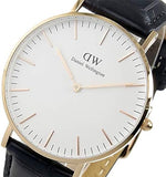  Shop Authentic Daniel Wellington Classic Reading White Dial Black Leather Strap Watch For Women - DW00100041 - Luxxuri