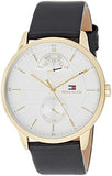  Shop Authentic Tommy Hilfiger Hunter White Dial Black Leather Strap Watch for Men - 1791606 - Luxxuri