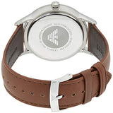  Shop Authentic Emporio Armani Renato Quartz Silver Dial Brown Leather Strap Watch For Men - AR11185 - Luxxuri