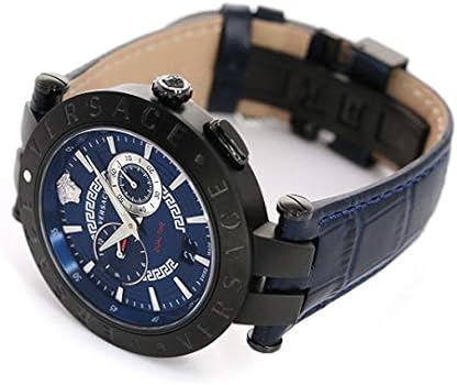  Shop Authentic Versace V Race Chronograph Quartz Blue Dial Blue Leather Strap Watch For Men - VEBV00419 - Luxxuri