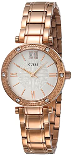  Shop Authentic Guess Park Ave White Dial Rose Gold Steel Strap Watch for Women - W0767L3 - Luxxuri