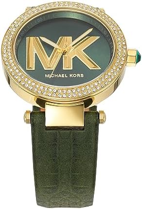  Shop Authentic Michael Kors Parker Green Dial Green Leather Strap Watch For Women - MK4724 - Luxxuri