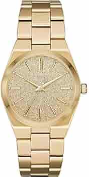  Shop Authentic Michael Kors Channing Quartz Gold Dial Gold Steel Strap Watch For Women - MK6623 - Luxxuri