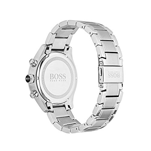  Shop Authentic Hugo Boss Grand Prix Black Dial Silver Steel Strap Watch for Men - 1513477 - Luxxuri