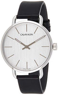  Shop Authentic Calvin Klein Even White Dial Black Leather Strap Watch for Women - K7B211C6 - Luxxuri