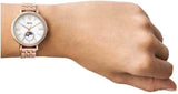  Shop Authentic Fossil Jacqueline Analog Moonphase Mother of Pearl White Dial Rose Gold Steel Strap Watch for Women - ES5165 - Luxxuri