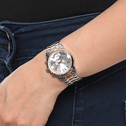  Shop Authentic Guess Mini Sunrise Analog Silver Dial Two Tone Steel Strap Watch For Women - W0448L4 - Luxxuri