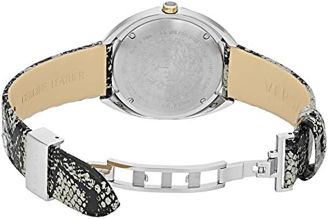  Shop Authentic Versace Shadov Quartz Silver Dial Snakeskin Green Leather Strap Watch for Women - VEBM00718 - Luxxuri