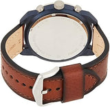  Shop Authentic Fossil Bronson Chronograph Luggage Blue Dial Brown Leather Strap Watch for Men - FS5829 - Luxxuri