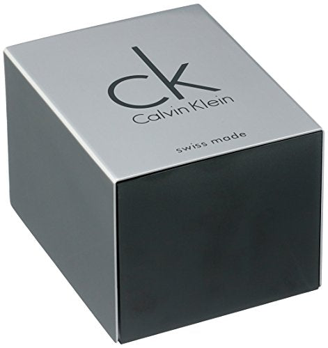  Shop Authentic Calvin Klein Window Black Dial Black Leather Strap Watch for Men - K2M23107 - Luxxuri