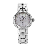  Shop Authentic Tag Heuer Link Diamonds Mother of Pearl Dial Silver Steel Strap Watch for Women -  WAT1417.BA0954 - Luxxuri