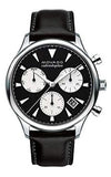  Shop Authentic Movado Heritage Chronograph Black Dial Black Leather Strap Watch for Men - 3650005 - Luxxuri