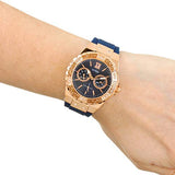  Shop Authentic Guess Limelight Blue Dial Blue Silicone Strap Watch For Women - W1053L1 - Luxxuri