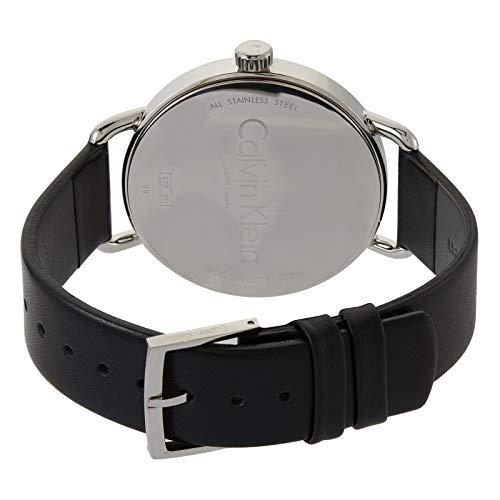  Shop Authentic Calvin Klein Even Black Dial Black Leather Strap Watch for Women - K7B211C1 - Luxxuri