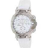  Shop Authentic Tissot T Race Lady Chronograph White Dial White Rubber Strap Watch for Women - T048.217.17.017.00 - Luxxuri
