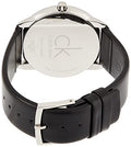  Shop Authentic Calvin Klein Minimal Black Dial Black Leather Strap Watch for Men - K3M211C4 - Luxxuri