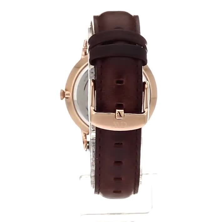  Shop Authentic Daniel Wellington Dapper Bristol White Dial Brown Leather Strap Watch For Women - DW00100094 - Luxxuri