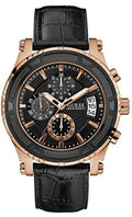  Shop Authentic Guess Pinnacle Chronograph Quartz Black Dial Black Leather Strap Watch For Men - W0673G5 - Luxxuri