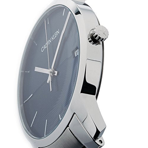  Shop Authentic Calvin Klein City Blue Dial Silver Steel Strap Watch for Men - K2G2G14Q - Luxxuri