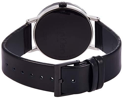  Shop Authentic Calvin Klein Boost White Black Dial Black Leather Strap Watch for Men - K7Y21CCX - Luxxuri