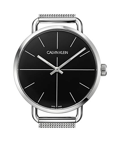  Shop Authentic Calvin Klein Even Black Dial Silver Mesh Bracelet Watch for Women - K7B21121 - Luxxuri