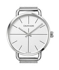  Shop Authentic Calvin Klein Even Quartz White Dial Silver Steel Strap Watch for Women - K7B21126 - Luxxuri