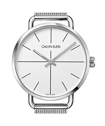  Shop Authentic Calvin Klein Even Quartz White Dial Silver Steel Strap Watch for Women - K7B21126 - Luxxuri