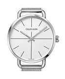  Shop Authentic Calvin Klein Even Quartz White Dial Silver Steel Strap Watch for Women - K7B21126 - Luxxuri