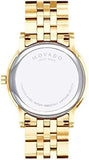  Shop Authentic Movado Museum Classic Quartz Black Dial Gold Steel Strap Watch for Men - 0607203 - Luxxuri