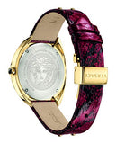  Shop Authentic Versace Shadov Quartz Red Dial Red Leather Strap Watch for Women - VEBM00918 - Luxxuri
