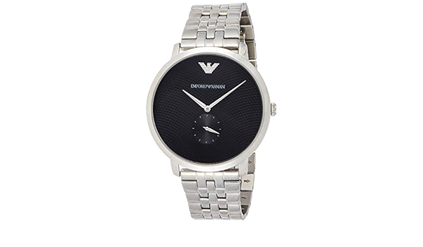  Shop Authentic Emporio Armani Classic Quartz Black Dial Silver Steel Strap Watch For Men - AR11161 - Luxxuri