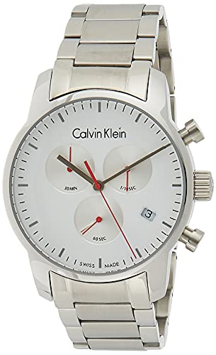 Shop Authentic Calvin Klein City Chronograph White Dial Silver Steel Strap Watch for Men - K2G271Z6 - Luxxuri