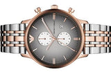  Shop Authentic Emporio Armani Gianni Chronograph Grey Dial Two Tone Steel Strap Watch For Men - AR1721 - Luxxuri