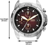  Shop Authentic Fossil Bronson Chronograph Red Dial Silver Steel Strap Watch for Men - FS5878 - Luxxuri