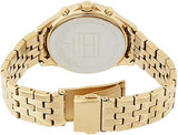  Shop Authentic Tommy Hilfiger Ari Multifunction Diamonds Silver Dial Gold Steel Strap Watch for Women - 1781977 - Luxxuri