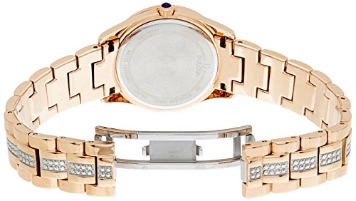  Shop Authentic Bulova Crystal Mother of Pearl Dial Rose Gold Steel Strap Watch for Women - 98L197 - Luxxuri