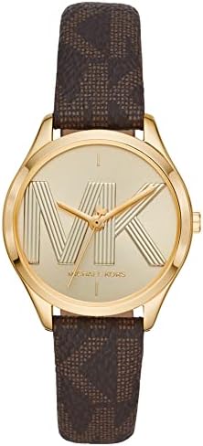  Shop Authentic Michael Kors Jaycie Three Hand Gold Dial Brown Leather Strap Watch for Women - MK2862 - Luxxuri