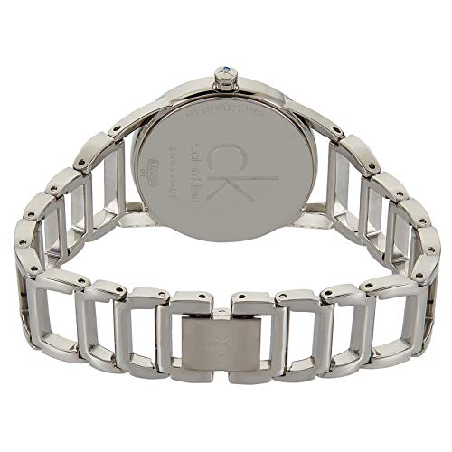  Shop Authentic Calvin Klein Stately Pink Mother of Pearl Dial Silver Steel Strap Watch for Women - K3G2312E - Luxxuri