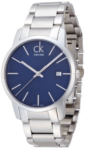  Shop Authentic Calvin Klein City Blue Dial Silver Steel Strap Watch for Men - K2G2G14N - Luxxuri