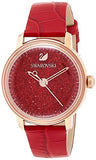  Shop Authentic Swarovski Crystalline Hours Red Crystal Dial Red Leather Strap Watch for Women - 5295380 - Luxxuri
