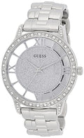  Shop Authentic Guess Ethereal Diamonds Silver Dial Silver Steel Strap Watch for Women - W1013L1 - Luxxuri